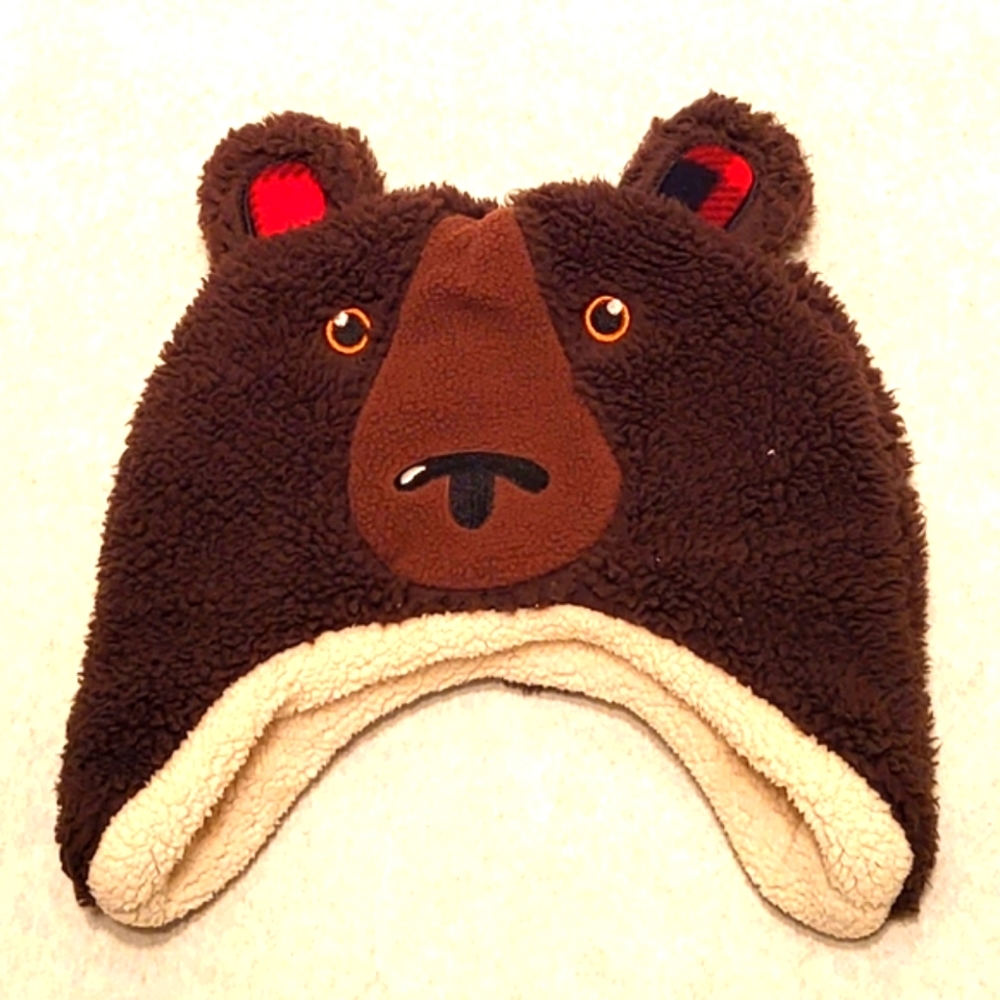 Soft bear winter toddler hat